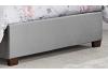 5ft King Size Cologne - Grey fabric upholstered button back bed frame 8